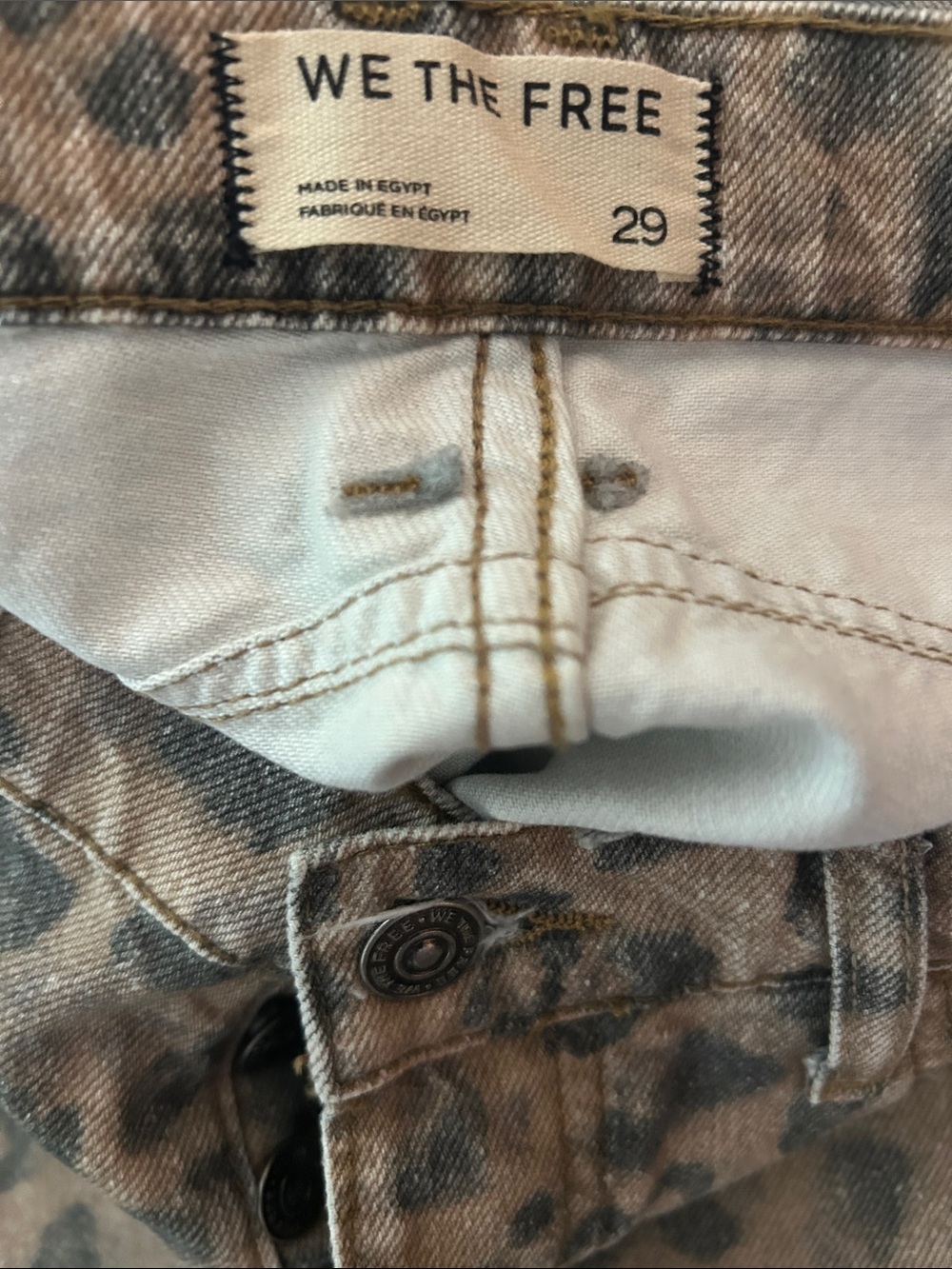 We the Free Good Luck printed barrel jeans - leopard - Picture 5 of 5